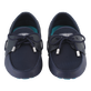 Men Waterproof Loafers Lazulii blue back worn view