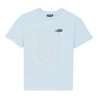 T-shirt en coton organique garçon Fleur de lin chine vue de face