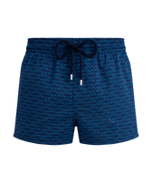 男士 Fish Net 短款游泳短裤 Navy 正面图