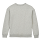 男童 Vilebrequin 徽标纯棉圆领运动衫 Heather grey 后视图