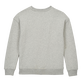 Baumwoll-Sweatshirt mit Rundhalsausschnitt und Vilebrequin Logo für Jungen Graumeliert Rückansicht