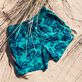 Pantaloncini mare bambino floccati Poulpes Emerald dettagli vista 1