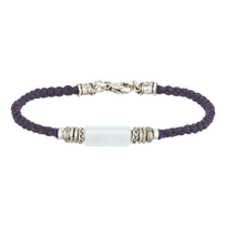Sailor Cord Sea Armband – Vilebrequin x Gas Bijoux Purple blue Vorderansicht