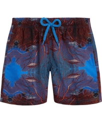 Bañador elástico con estampado Red Gorgonians para niño de la colección Vilebrequin x 1Ocean Multicolores vista frontal