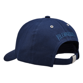 Kids Cap Solid Navy back view
