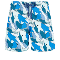 Men Swim Shorts Shark All Around Thalassa front view