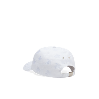 Gorra con bordado Ronde des Tortues integral Blanco vista trasera