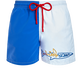 Men Swimwear multicolor placed embroidery Vilebrequin squale - Vilebrequin x JCC+ - Limited Edition White front view
