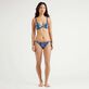 Women Underwire Bikini Top Eyes of the wind Midnight front worn view