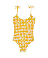 Costume intero bambina Turtles Vichy Mango vista frontale