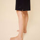 Robe polo éponge unie femme Noir vue de détail 1