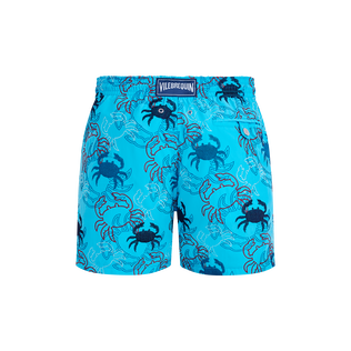 Crab Balloons Badeshorts mit Stickerei für Herren Blue topaz Rückansicht