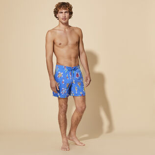 Men Swim Shorts Embroidered Mosaïque - Limited Edition Earthenware front worn view