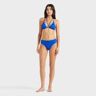 Braguitas de bikini de talle medio y color liso para mujer Marrakech vista frontal desgastada