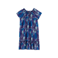 Eyes of the wind Kleid für Mädchen aus Baumwolle Midnight Vorderansicht