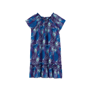 Eyes of the wind Kleid für Mädchen aus Baumwolle Midnight Vorderansicht