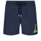 男士兔年徽标刺绣泳装 Navy 正面图