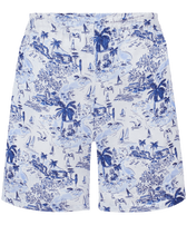 Bermuda donna in lino Riviera Ink vista frontale