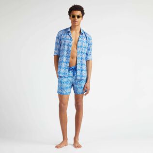 男士 Tribal Turtles 棉质巴厘纱轻盈有机棉衬衫 Palace 细节视图1
