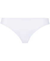 Culotte bikini donna tinta unita Bianco vista frontale