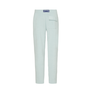 Men Terry Pants Solid Pacific back view