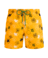 Men Swim Trunks Embroidered Oursins - Limited Edition Mango front view