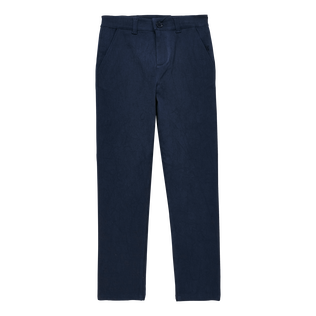 Boys Chino Pants Solid Azul marino vista frontal