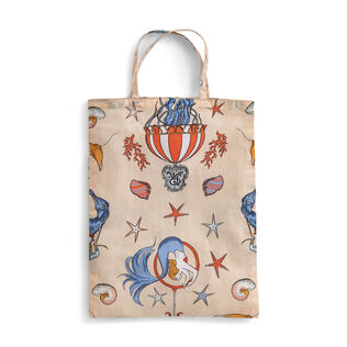 Cotton Pareo Aqua Circus - Vilebrequin for St. Regis Pink champagne 后视图