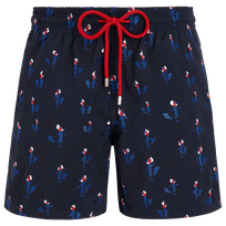 Men Swim Shorts Embroidered Cocorico ! - Limited Edition Ink front view