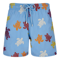 Men Swim Shorts Embroidered Tortue Multicolore - Limited Edition Divine 正面图
