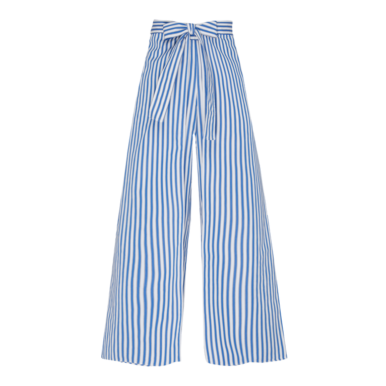 Vilebrequin Women Organic Cotton Pants Striped - Pant - Legende - Blue - Size L