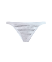 Women Mini brief Bikini Bottom Strass White front view