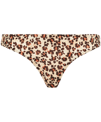 Braguita de bikini de talle medio con estampado Turtles Leopard para mujer Straw vista frontal