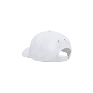 男士纯色毛圈布帽 White 后视图