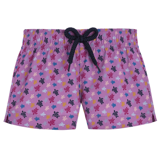 Baby Swim Shorts Micro Ronde Des Tortues Rainbow Glycine front view