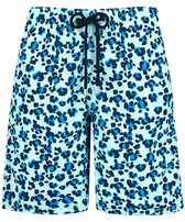 Men Long Swim Shorts Turtles Leopard Thalassa front view