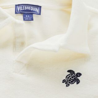 男童 Turtle 刺绣毛圈布 Polo 衫 White 细节视图1