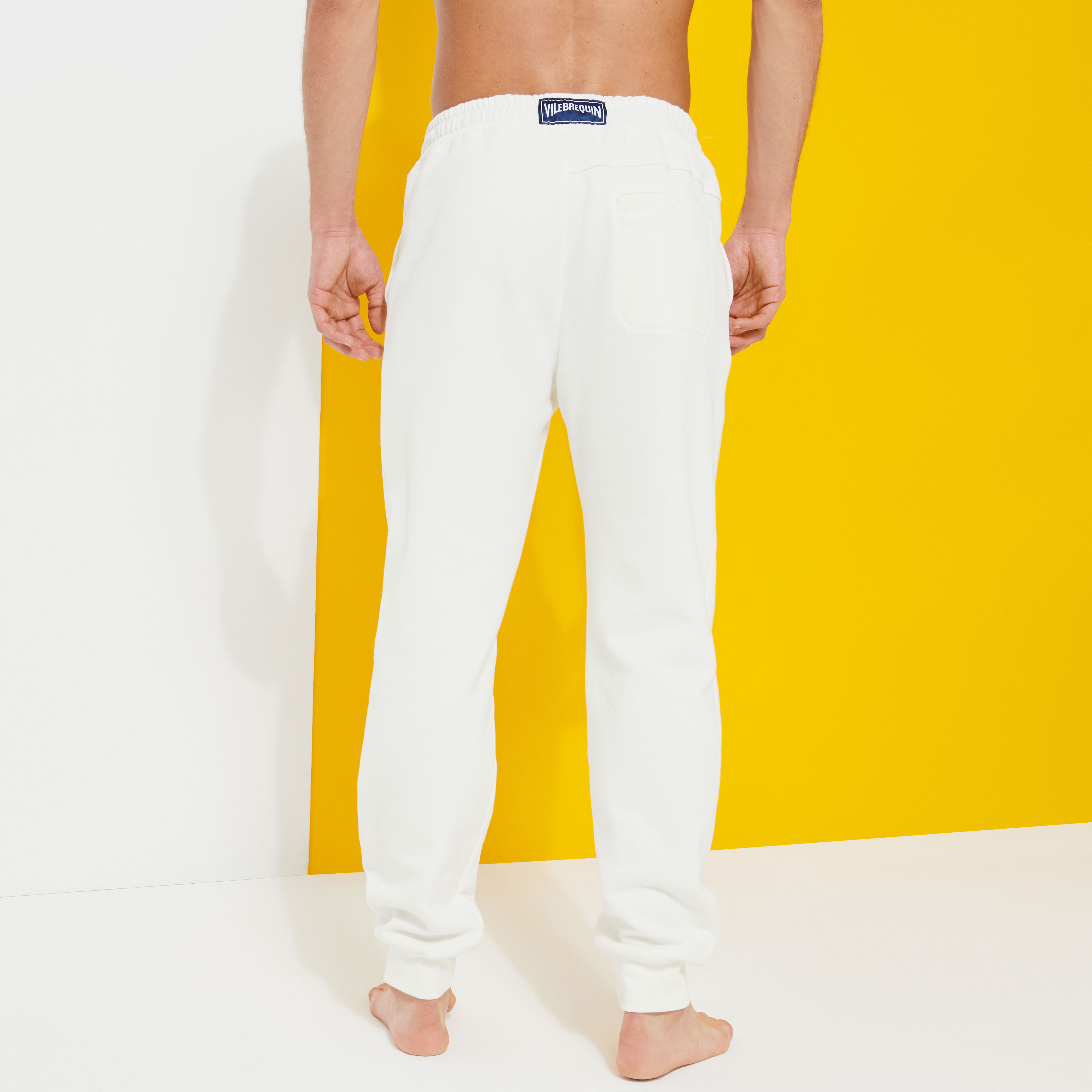 White cheap cotton jogger