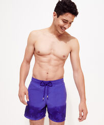 Men Swimwear Water-reactive Ronde De Tortues Purple blue front worn view