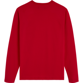 Camiseta de algodón con estampado Requins 3D para hombre Burgundy vista trasera