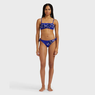 Braguita de bikini con tiras laterales y bordado Disco Butterflly para mujer Marrakech vista frontal desgastada