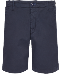 Solid Bermudas für Herren Marineblau Vorderansicht