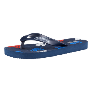 Kids Flipflop Tortues Multicolores Navy back view