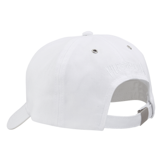 Kids Cap Solid White back view