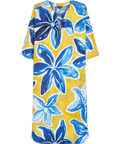 Tunique de plage femme en coton Raiatea Soleil vue de face