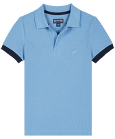 Cotton Pique Boys Polo Shirt Solid Divine front view