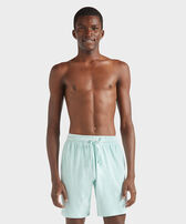 Bermudas de felpa de color liso unisex Pacifico vista frontal desgastada