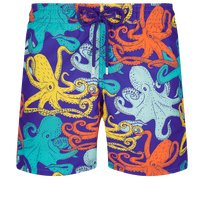 Bañador con estampado Octopussy para hombre Purple blue vista frontal