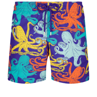 Bañador con estampado Octopussy para hombre Purple blue vista frontal