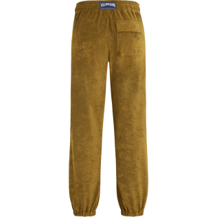 Unisex Terry Pants Solid Bark back view